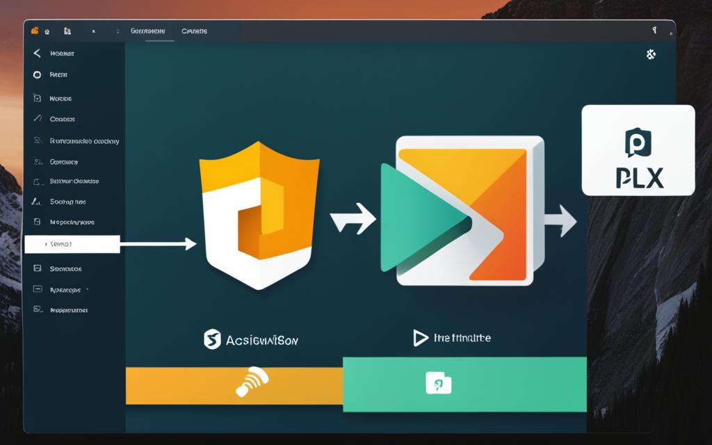 how to set up split tunnel vpn for plex