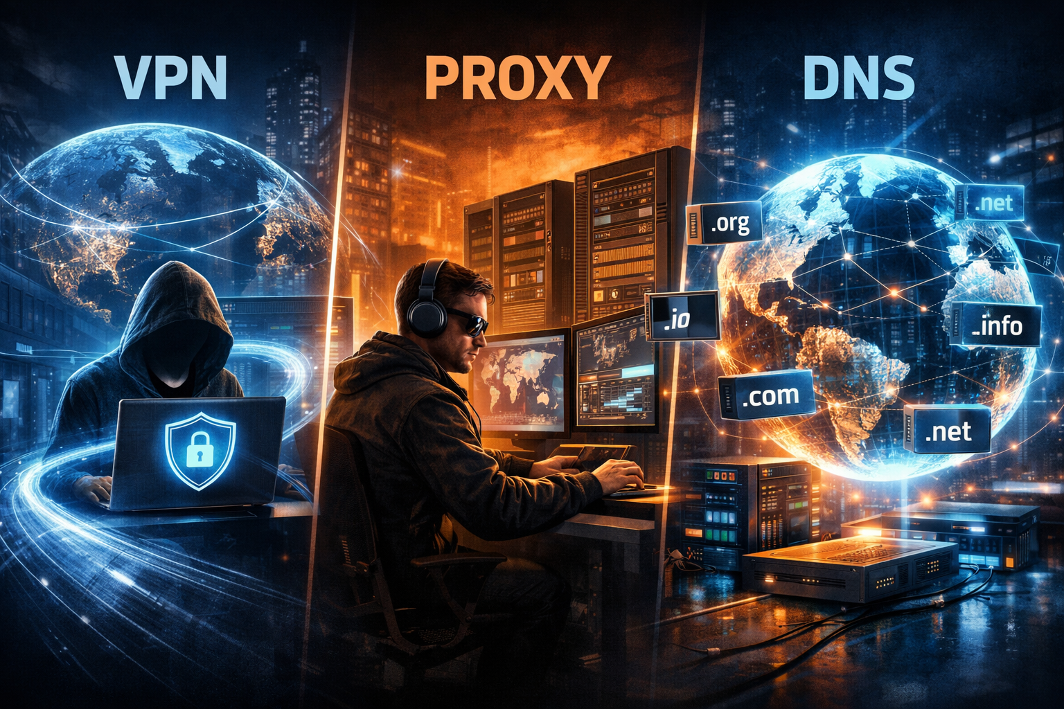 VPN vs Proxy vs DNS Explained: Key Differences You Need to Know in 2026