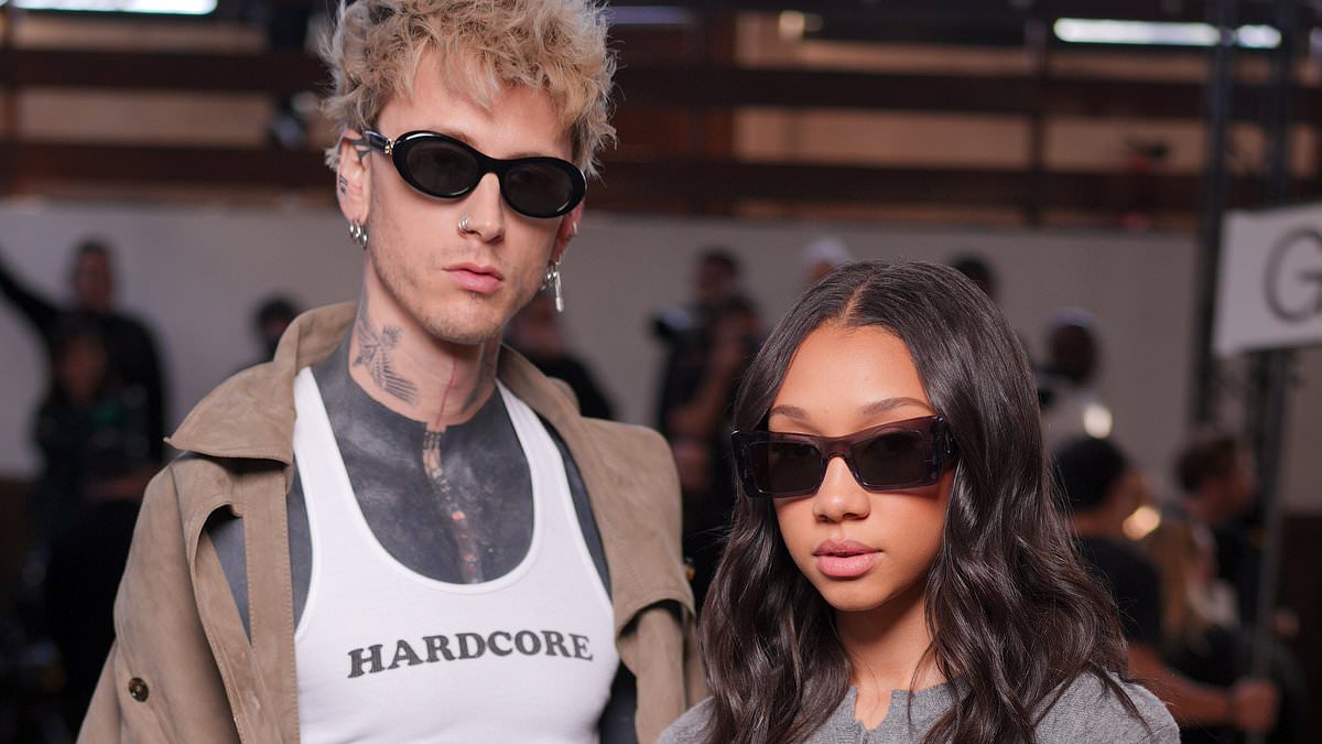 Machine Gun Kelly enjoys Paris Fashion Week with daughter, 16, amid rumors he is back with Megan Fox