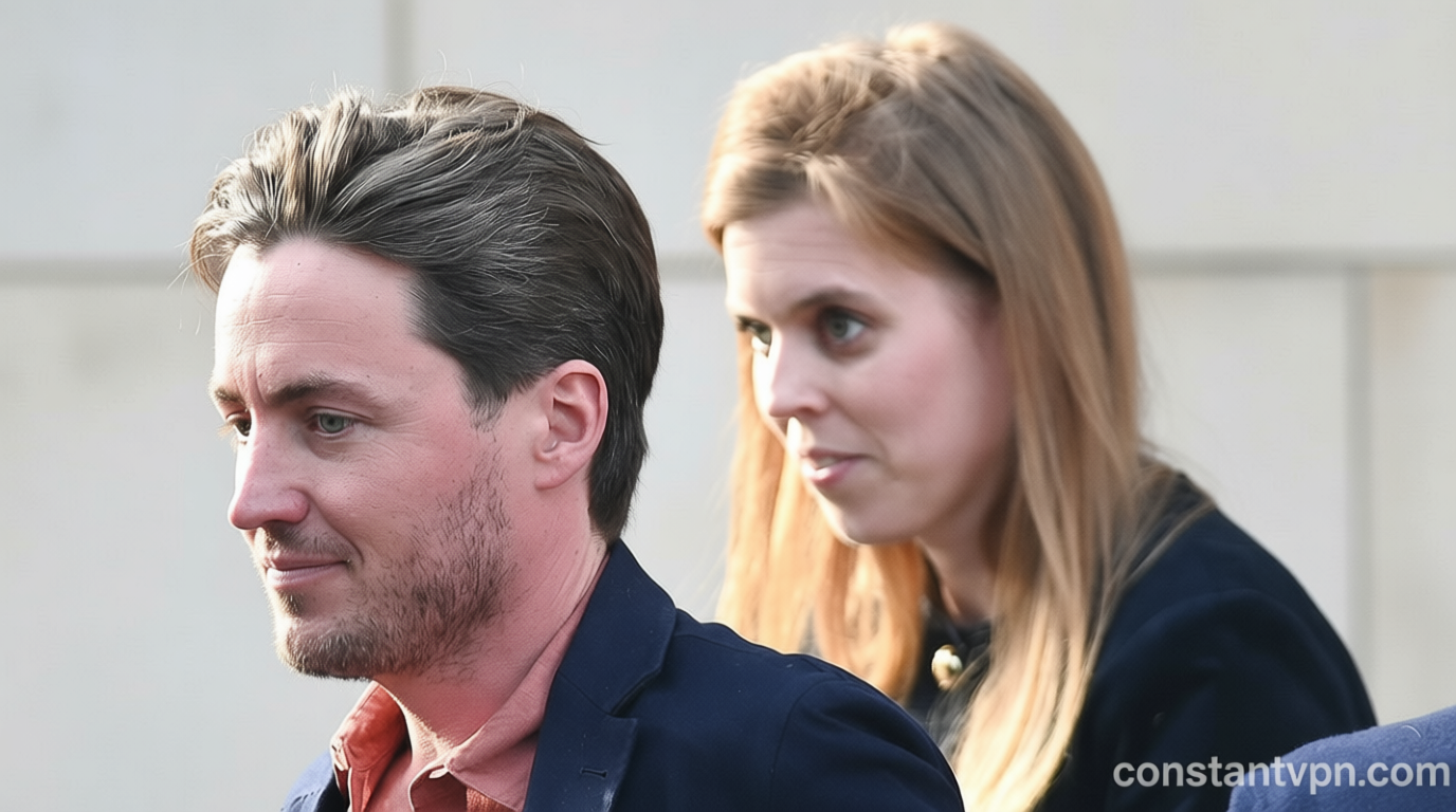 Princess Beatrice puts on united front with husband Edo during lunch out amid fears her ‘marriage is in trouble’ in wake of Epstein scandal