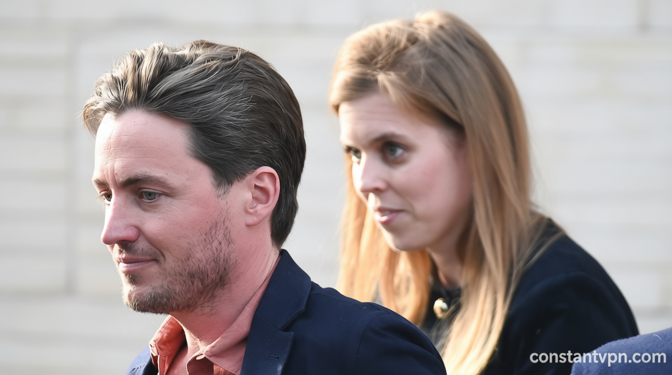 Princess Beatrice puts on united front with husband Edo during lunch out amid fears her ‘marriage is in trouble’ in wake of Epstein scandal