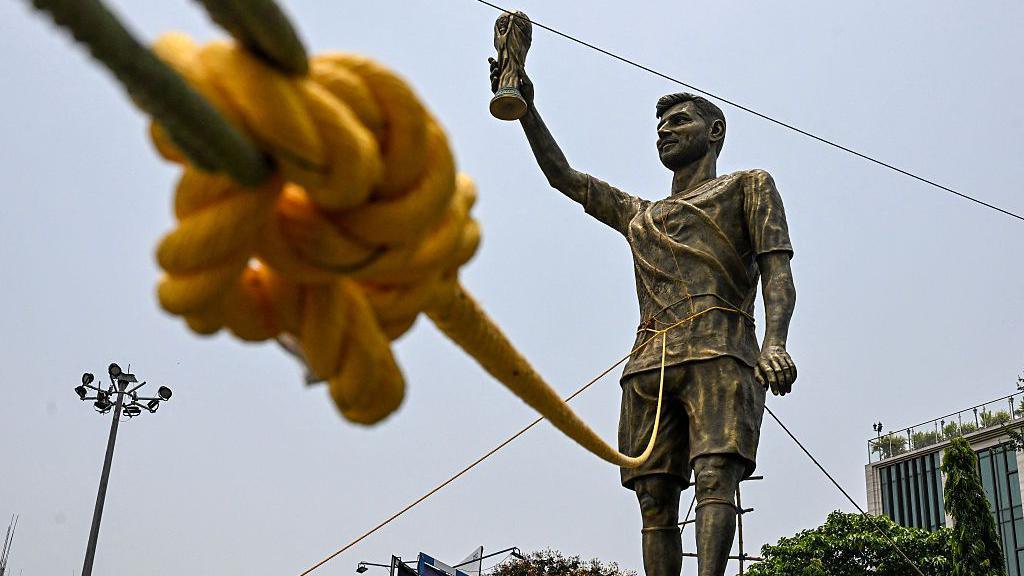 India’s ‘unsafe’ 70ft Messi statue to be moved