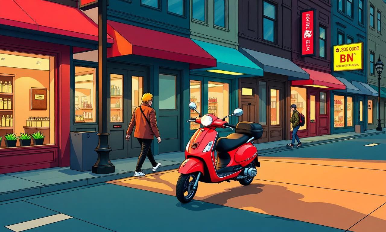 Moped riding in shop is not a surprise on ‘forgotten estate’
