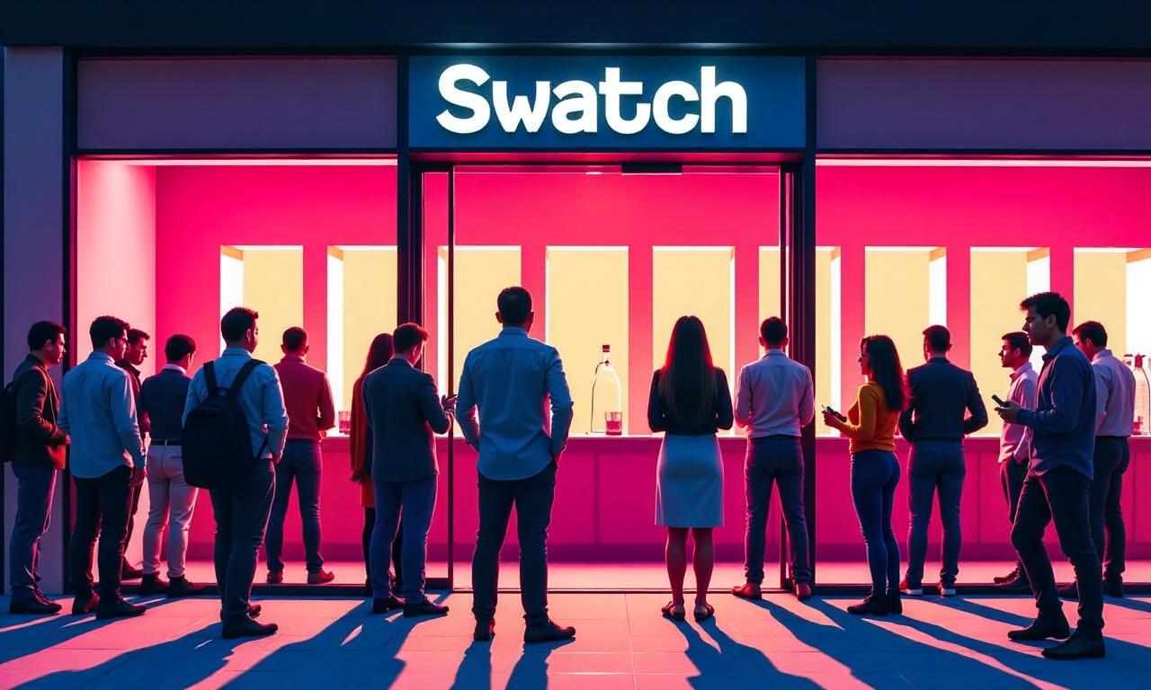 Swatch shuts stores after crowds queue for new watch
