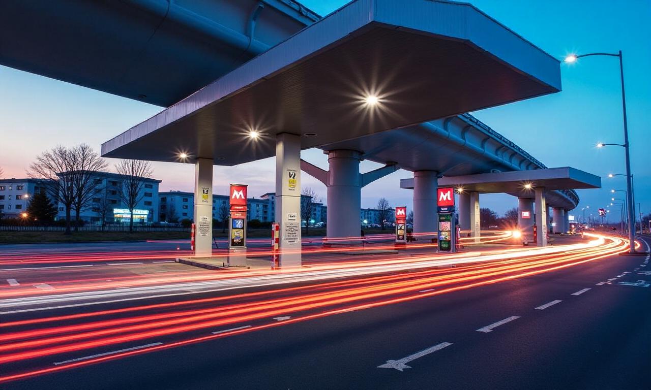 Eight-year-old among three injured after car crashes at M4 service station