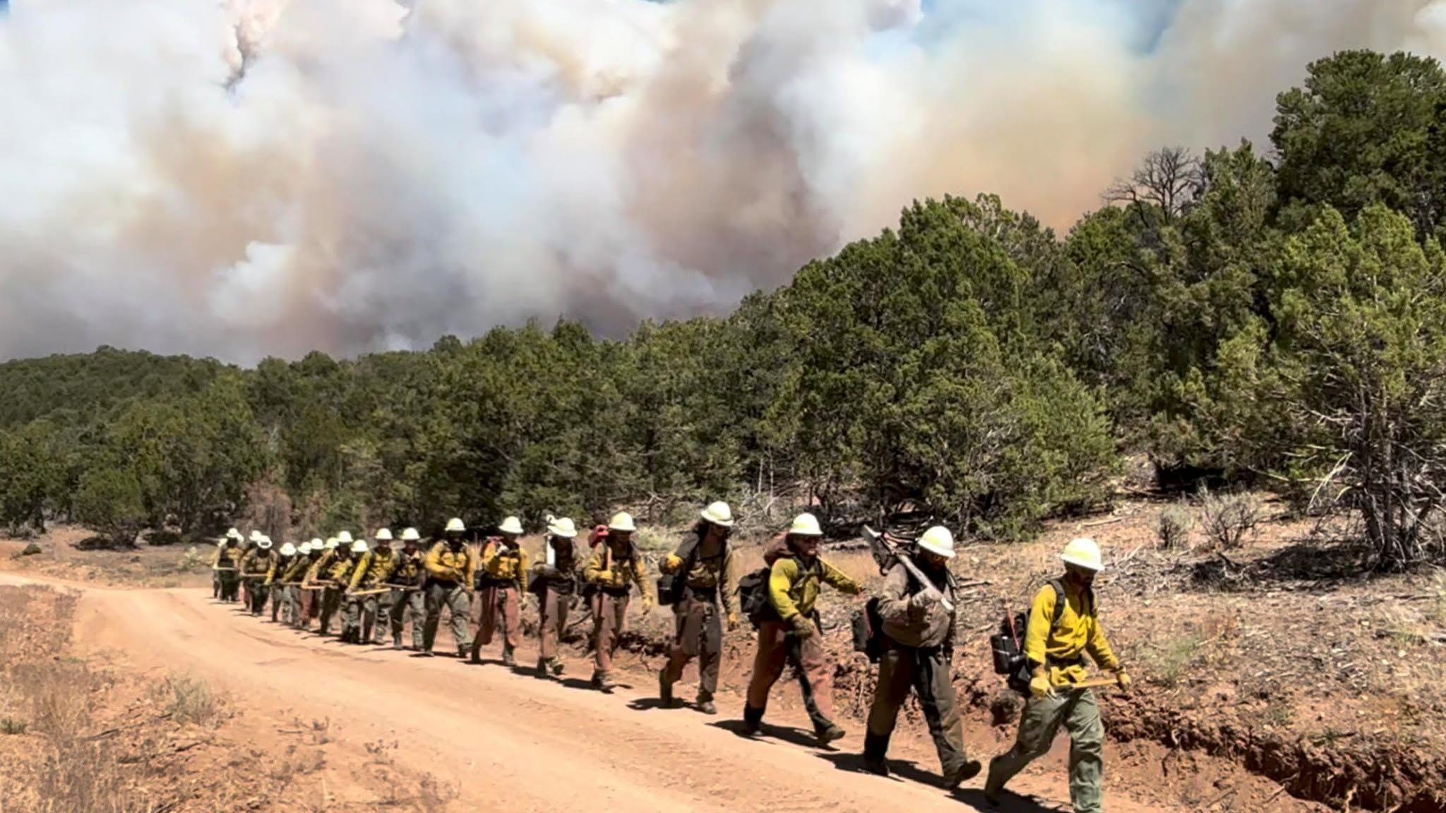 Three firefighters die battling huge wildfires on Colorado-Utah border