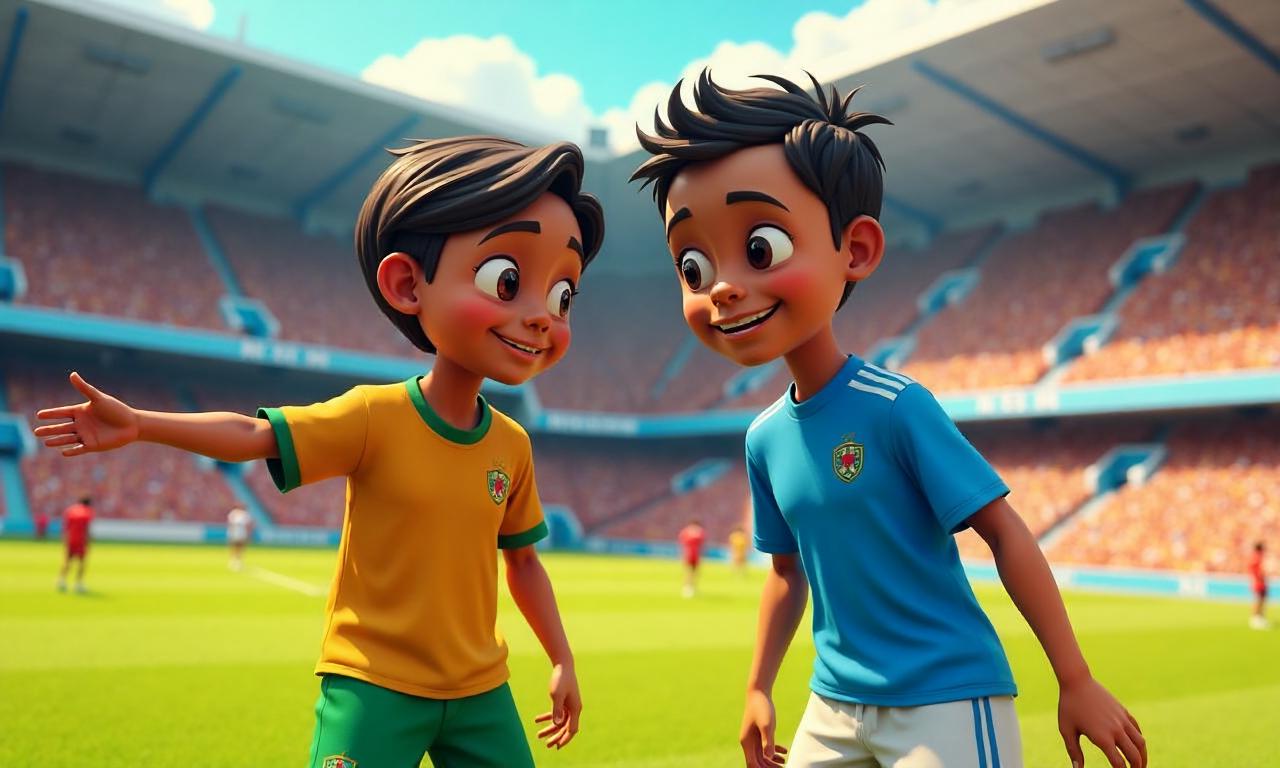Our sons are playing for two different countries at the World Cup