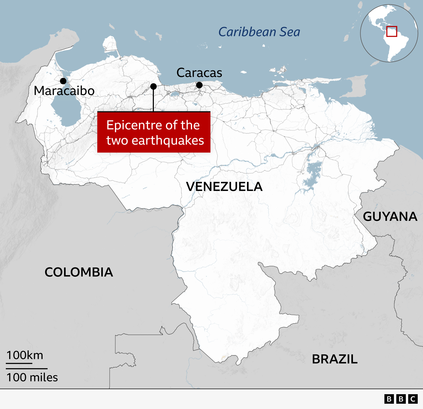 Venezuela earthquakes in maps and graphics – where they hit and how severe they could be