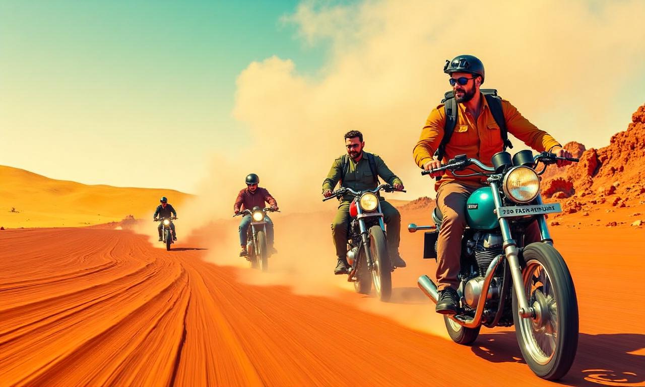 The bikers battling extreme heat and armed conflict to smuggle Iranian fuel to Pakistan