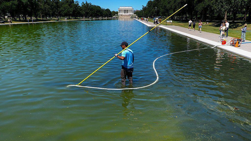 Reflecting Pool to be drained as Trump again blames ‘vandals’ for recent troubles