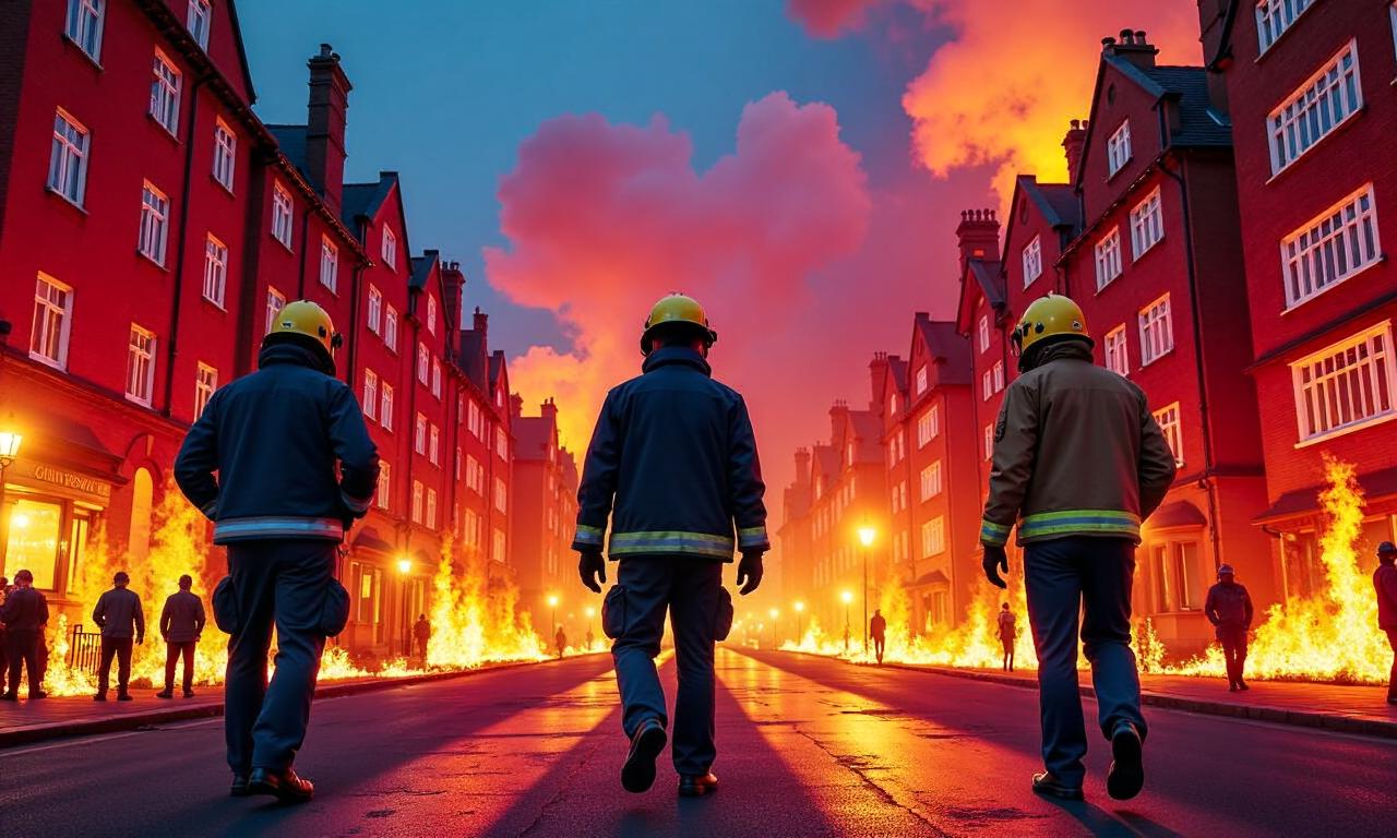 Three men killed following fire in west London