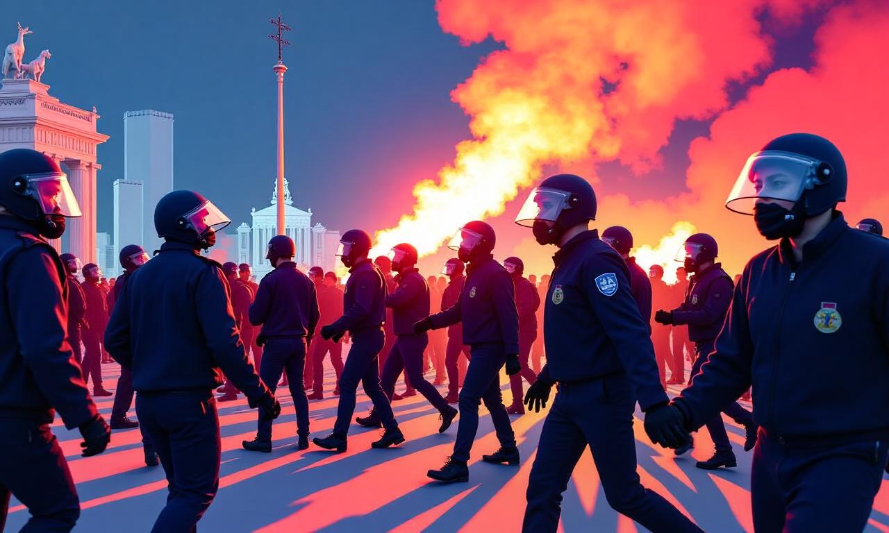 Protesters clash with police ahead of G7 summit in Geneva