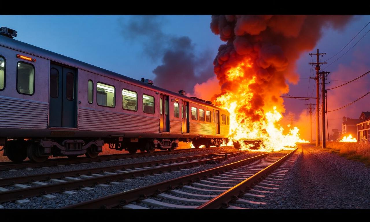 Video shows scene of Bedford train crash as passenger describes aftermath