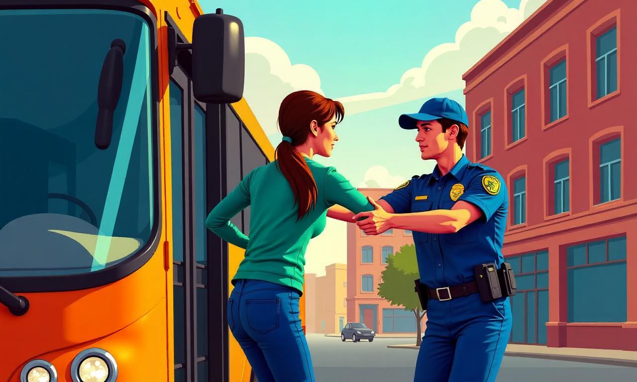 Arrest over push of woman into bus’s path in 2017