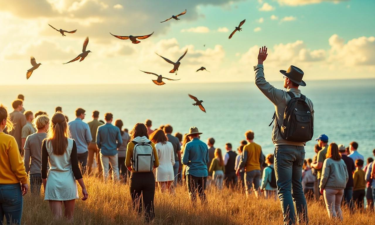 Hundreds of twitchers flock to see African bird in UK for first time