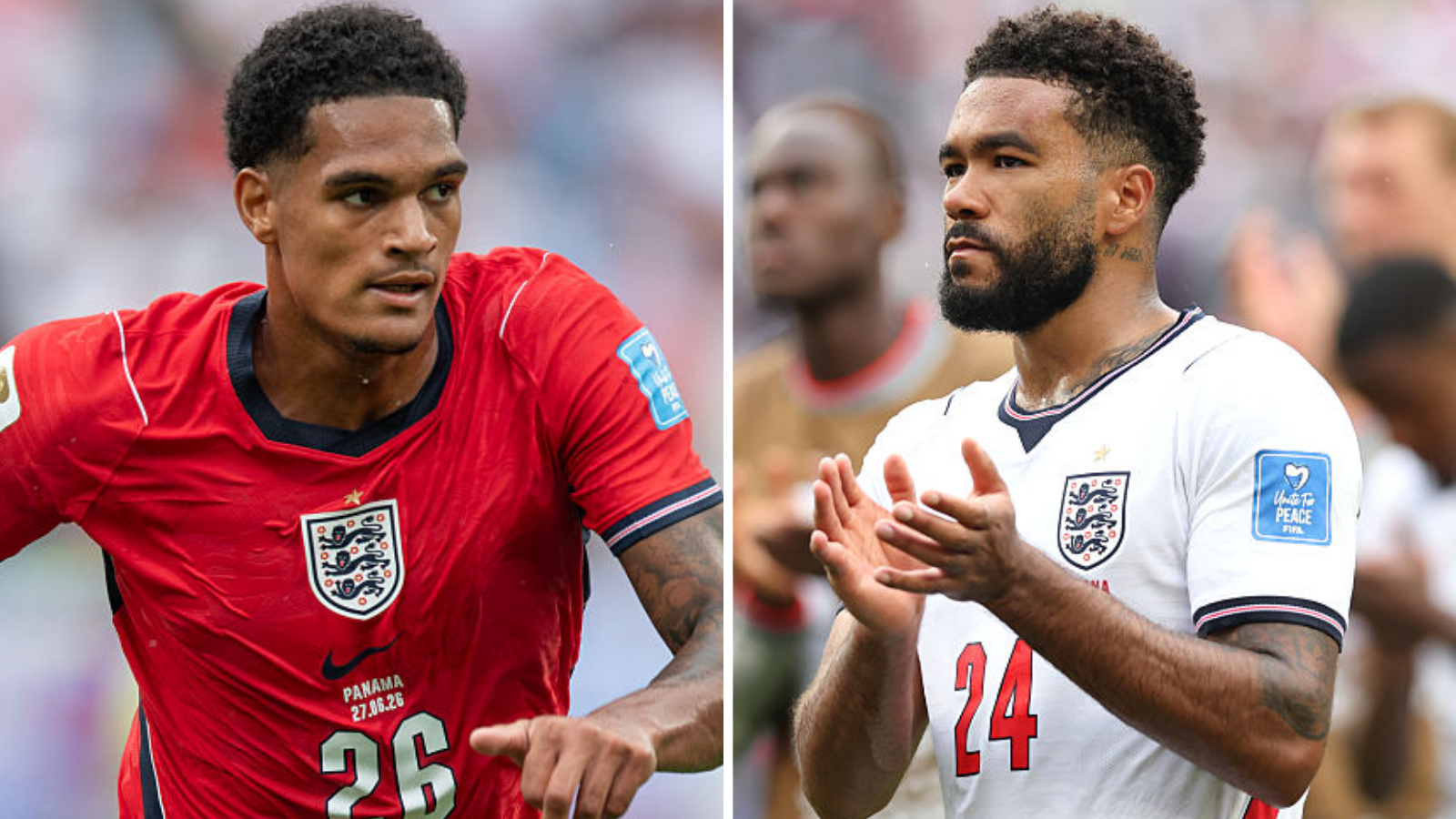 England right-backs Quansah and James miss training