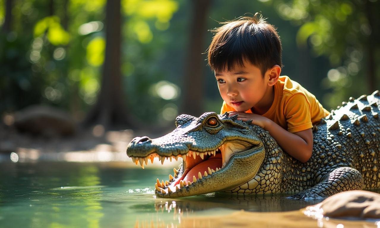 Boy, 3, was attacked by crocodile at zoo