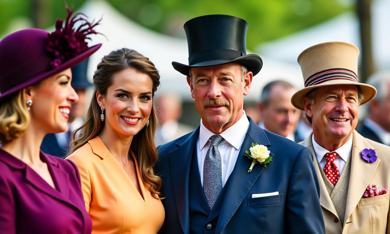 King attends Ladies Day at Royal Ascot with actor Stanley Tucci