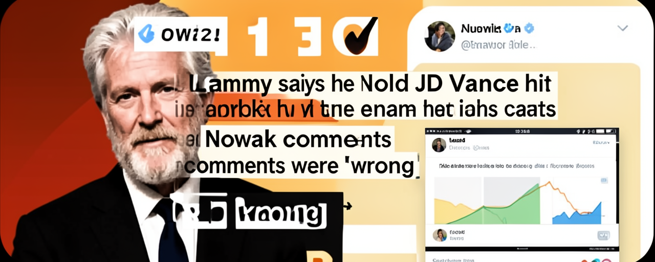 Lammy says he told JD Vance his Nowak comments were ‘wrong’