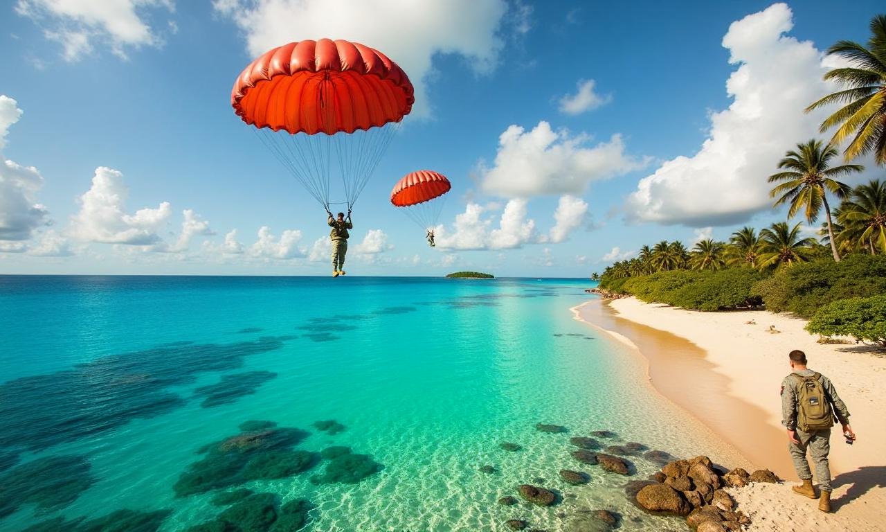 Army parachutes onto remote island to help Briton with suspected hantavirus