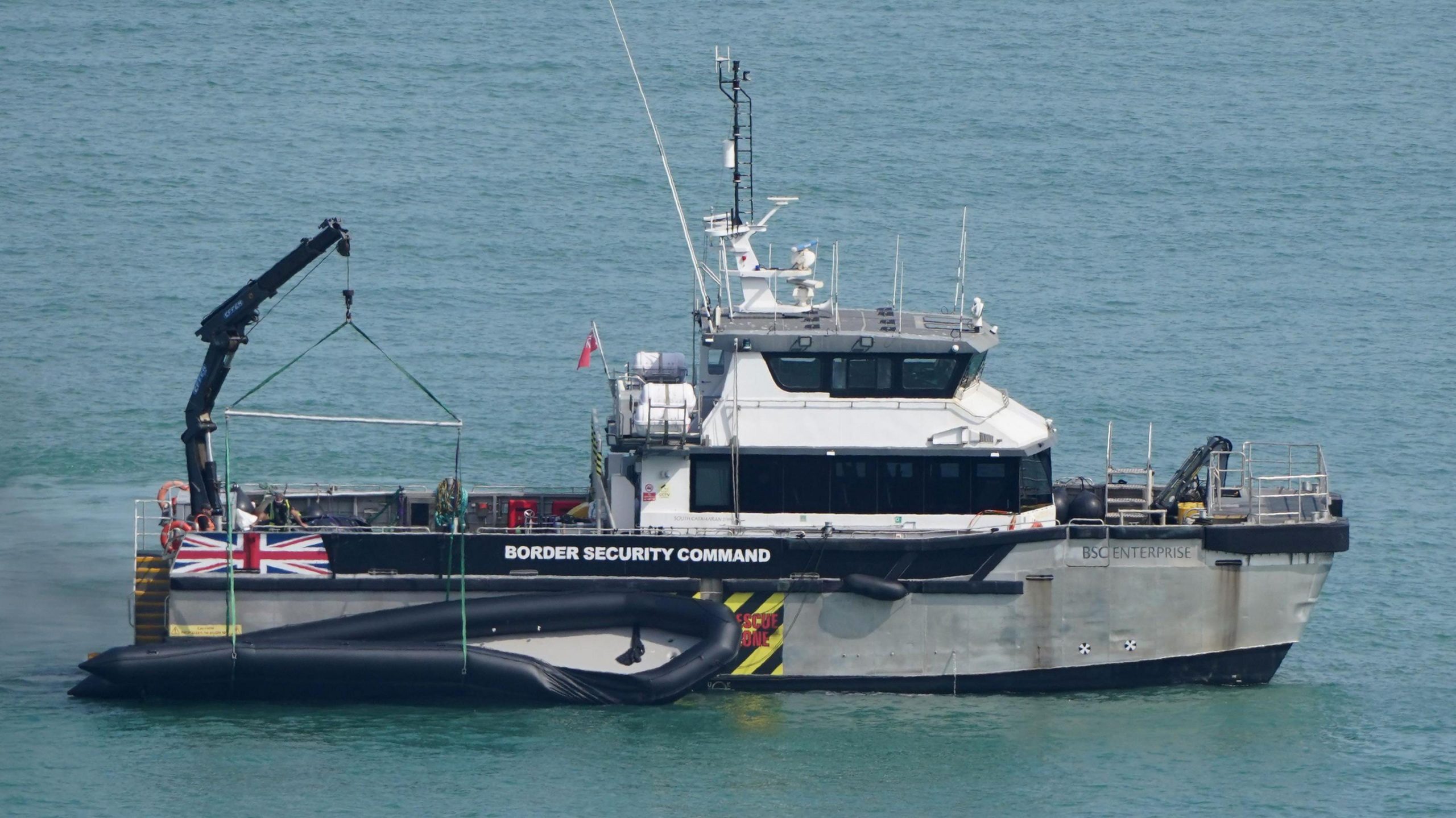 Teen charged over record crossing on ‘mega dinghy’