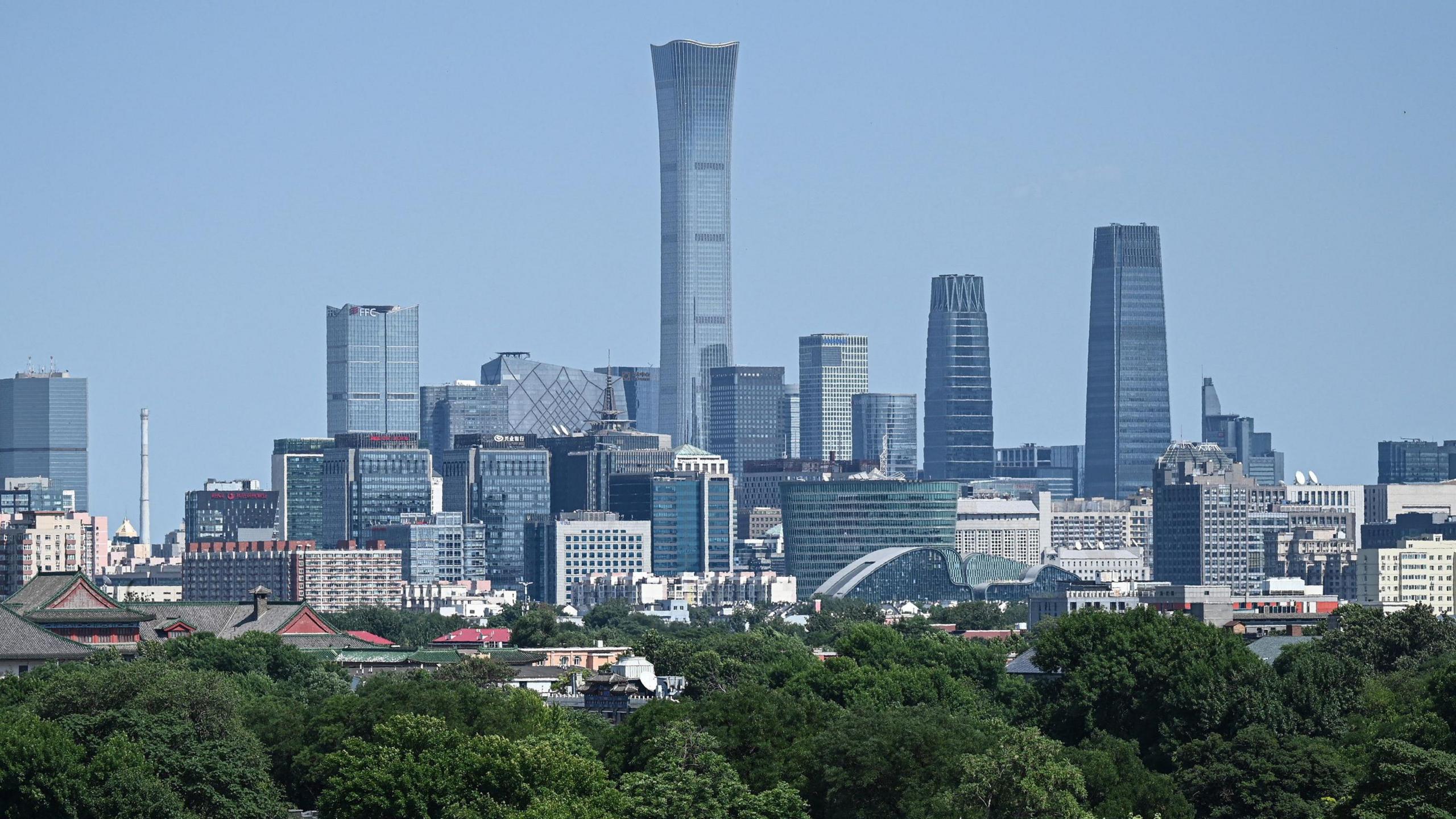 A plane crashed into a tower in Beijing but China is not saying what happened