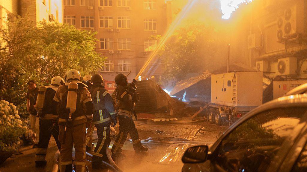 At least eight killed in major missile and drone strikes on Kyiv