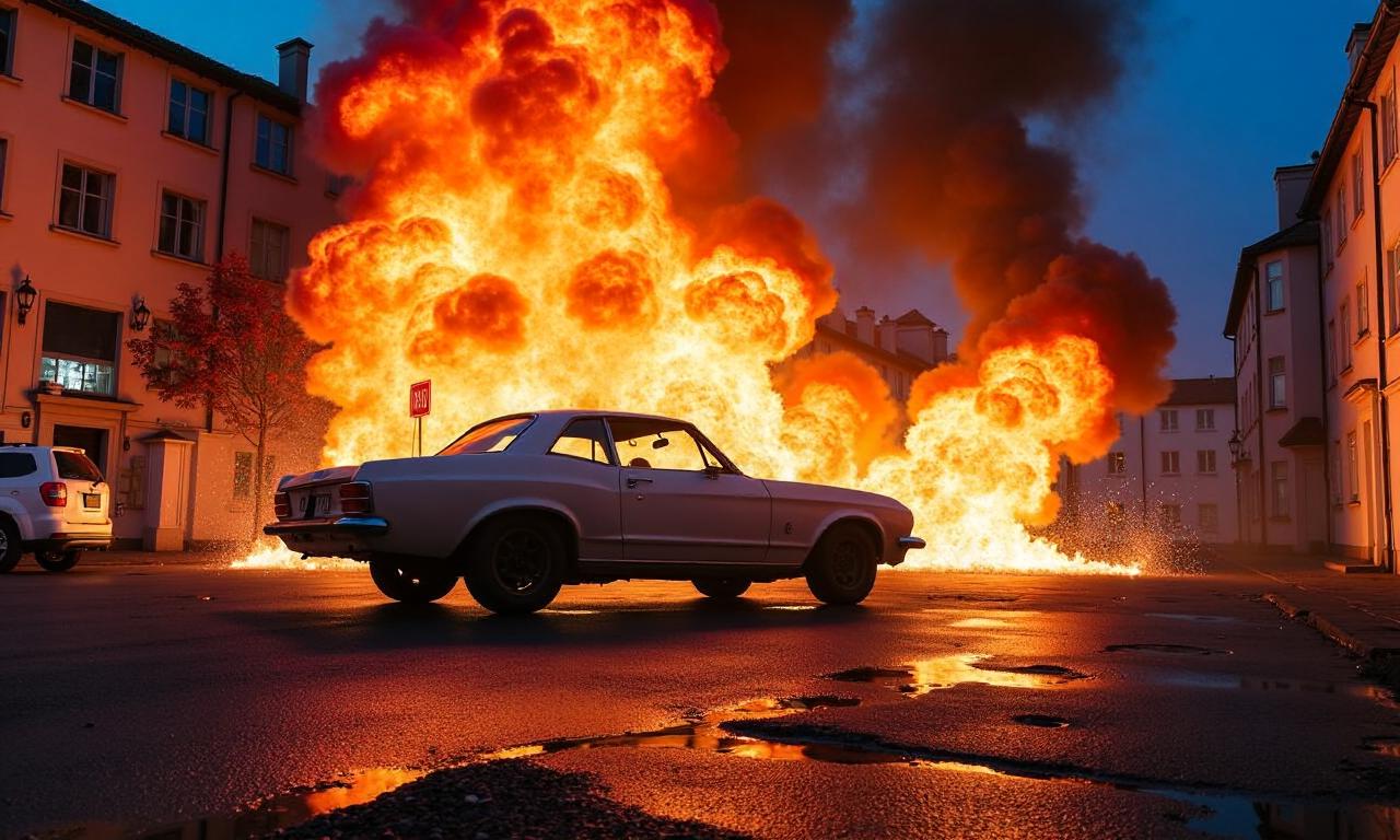 Car bomb explosion at police station treated as attempted murder