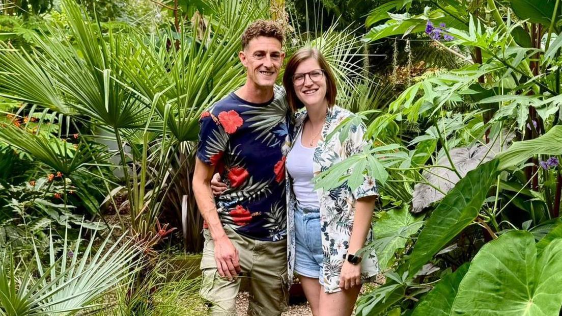 Couple turn mid-terrace garden into tropical jungle with poisonous plants