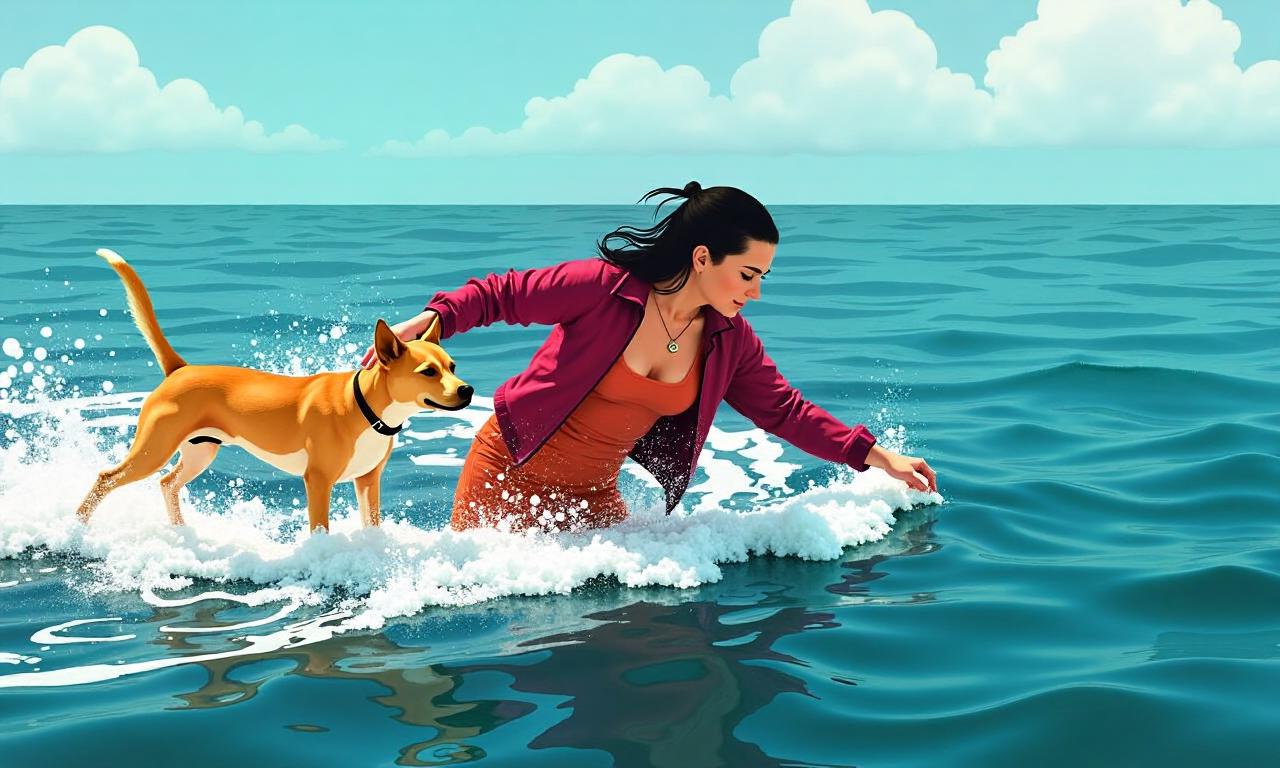 Woman dies trying to rescue dog from sea