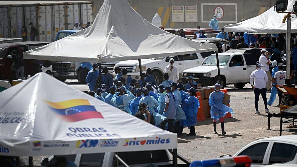 Anguished families left to identify Venezuela quake victims at makeshift morgue