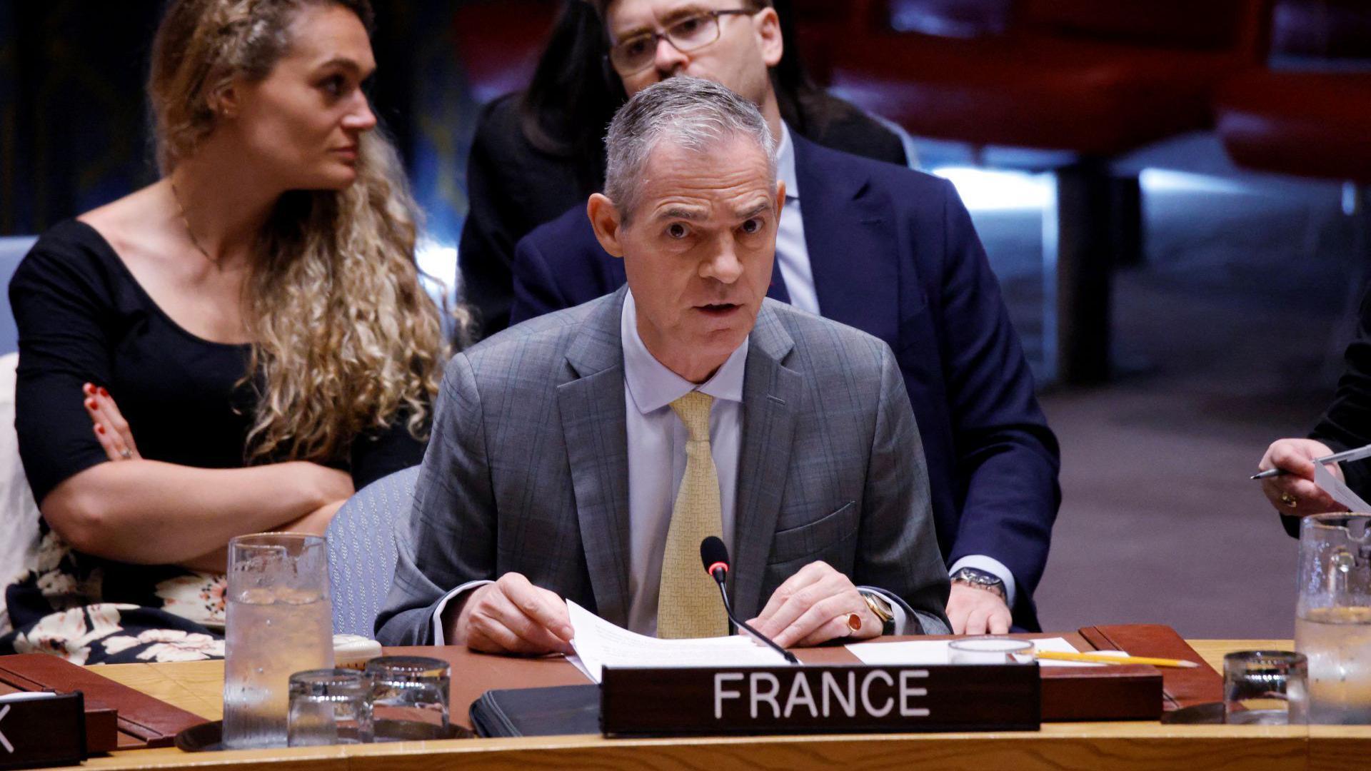US walks out of UN Security Council meeting during France’s remarks