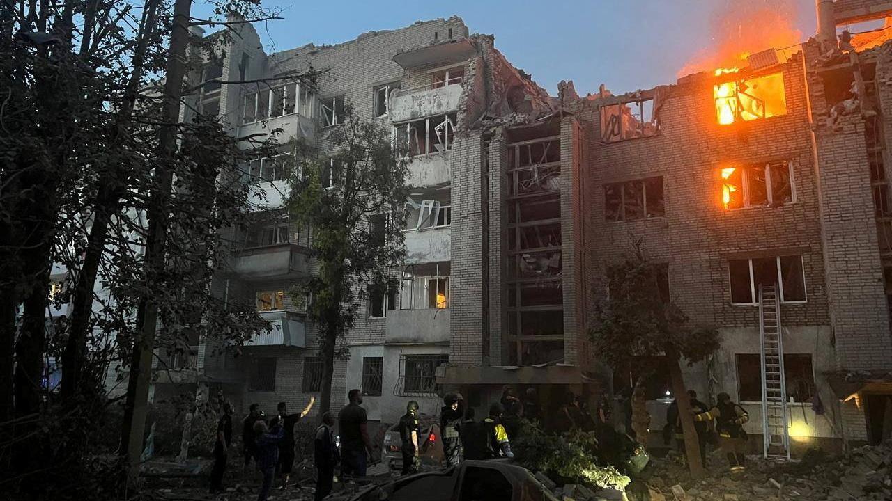 Three children among eight dead in Russian strikes on Ukraine, officials say