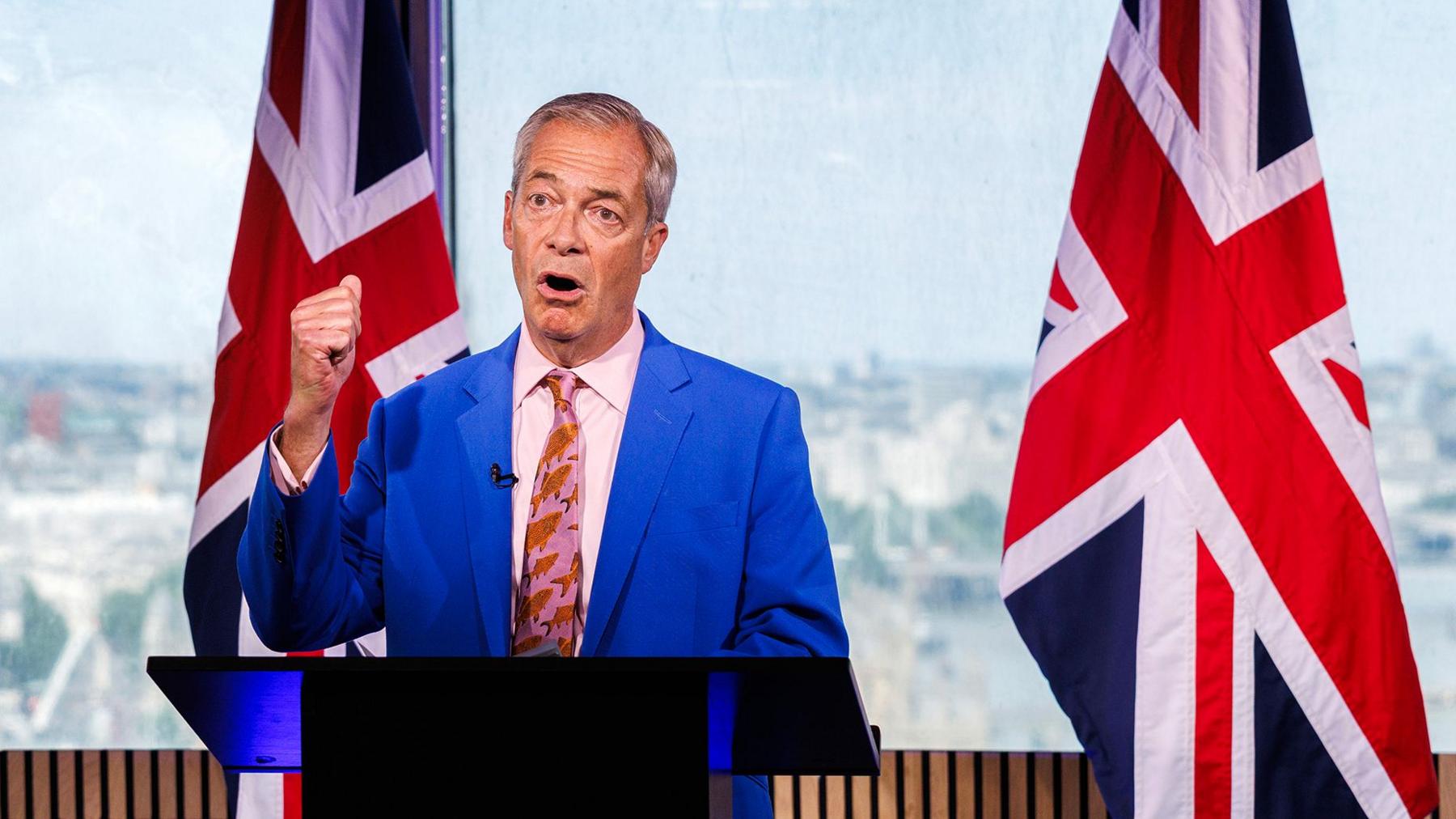 Chris Mason: Farage attempts to seize back the agenda after finance row