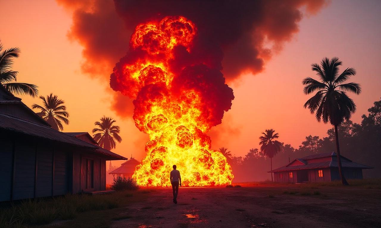 Huge blast kills dozens in rebel-held village in Myanmar