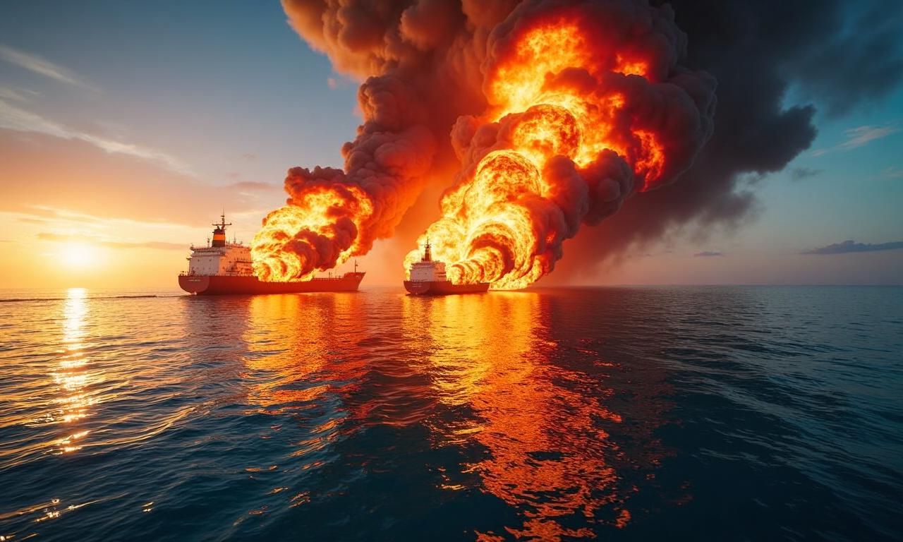 Oil prices rise after US and Iran exchange fire in Hormuz strait