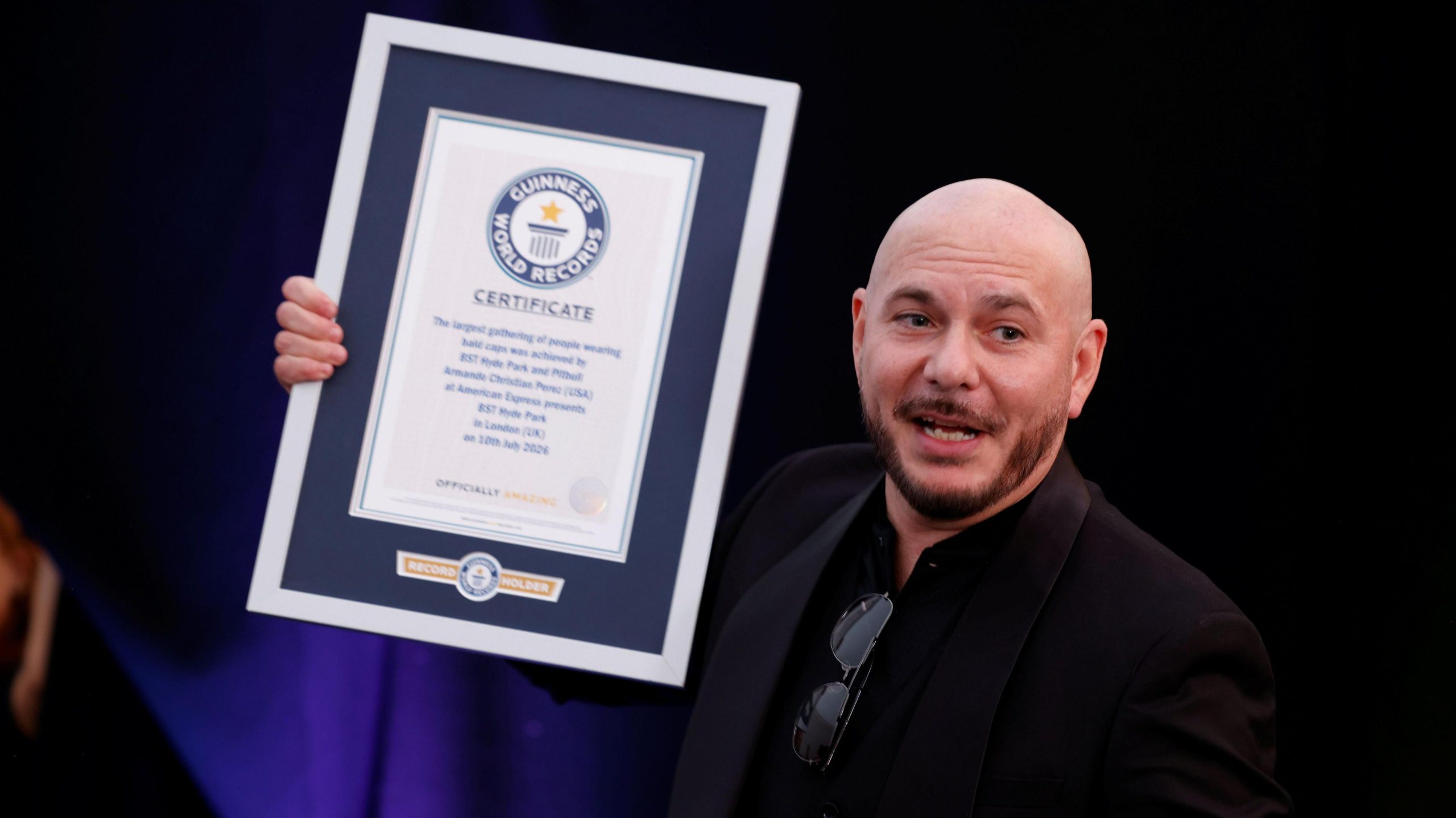 Pitbull fans set Guinness World Record at BST Hyde Park show