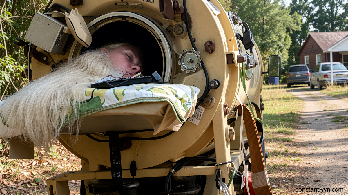 Hours each day in an iron lung kept her breathing, her will to live kept her alive