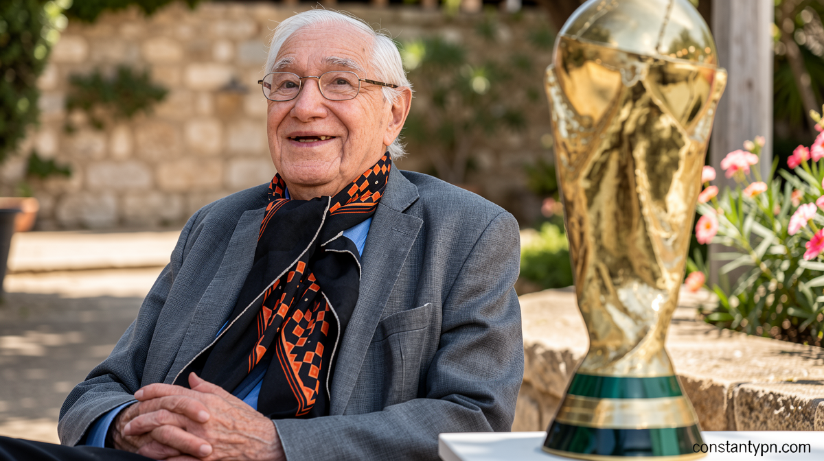 The 91-year-old Argentine journalist covering his 18th World Cup