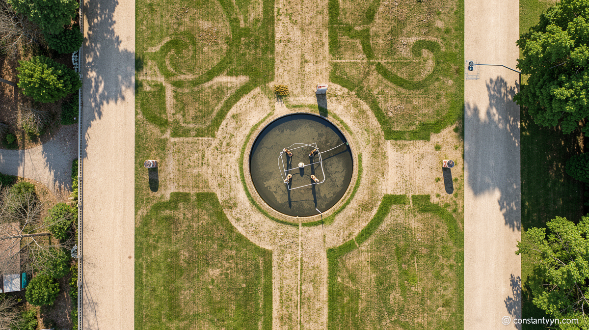 Parched grass reveals ‘lost’ 17th Century garden