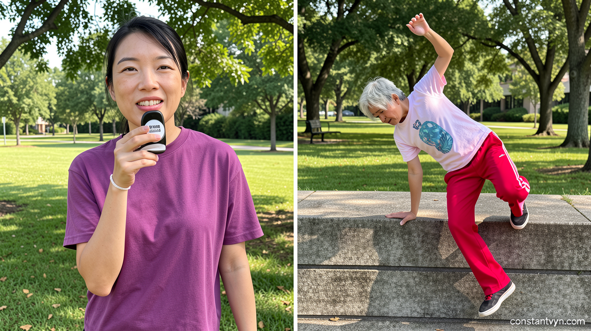 How is parkour helping these seniors avoid injuries?