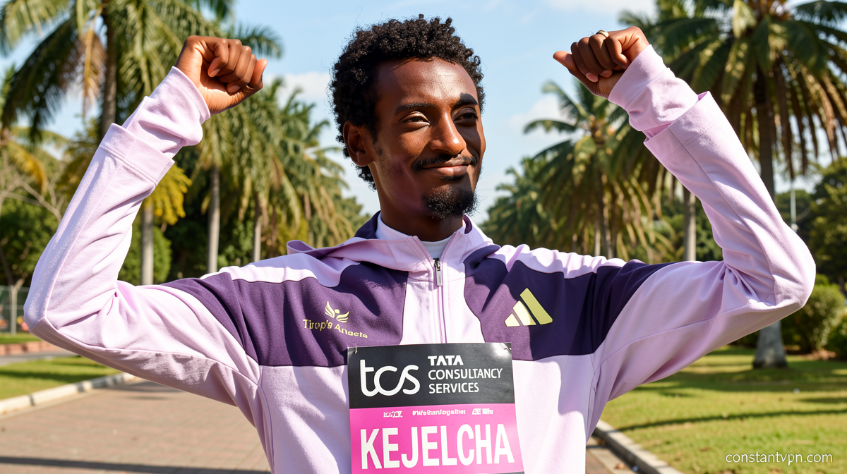 Kejelcha breaks men’s half marathon world record by 29 seconds