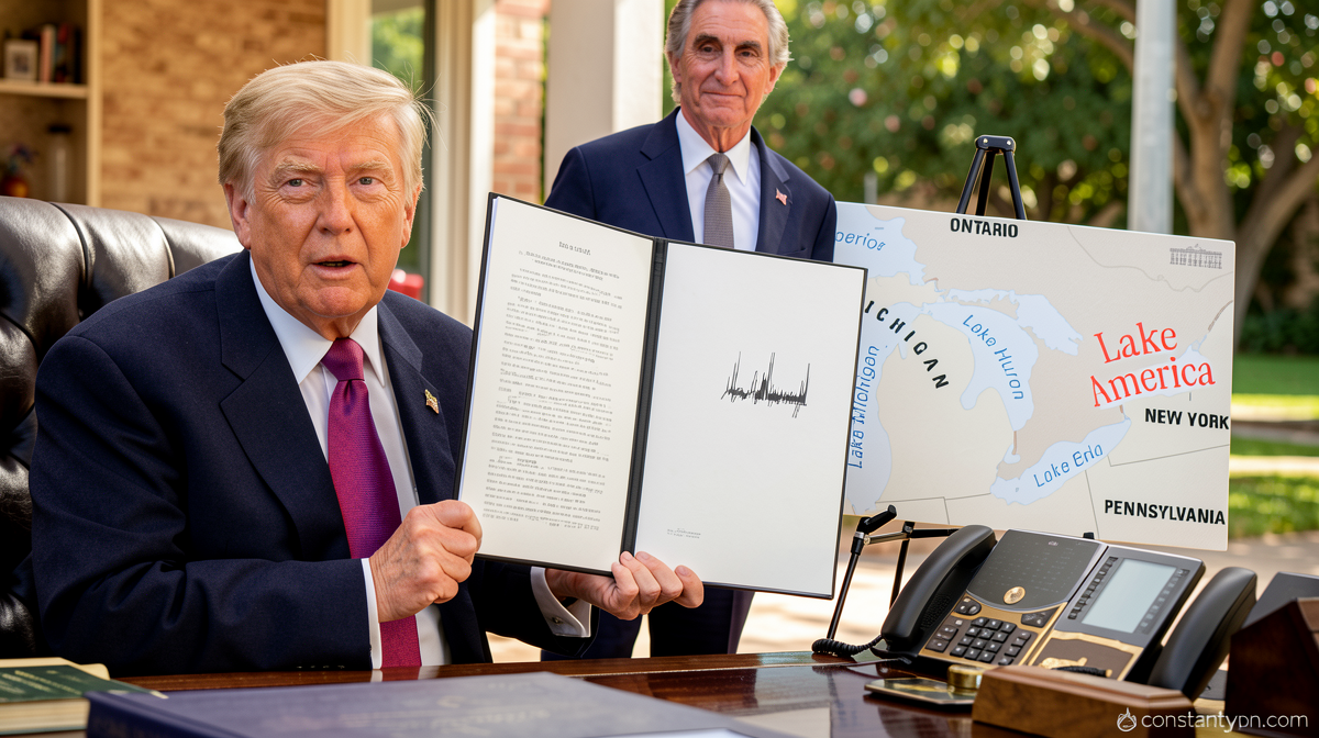 Trump signs order to rename Lake Ontario as Lake America