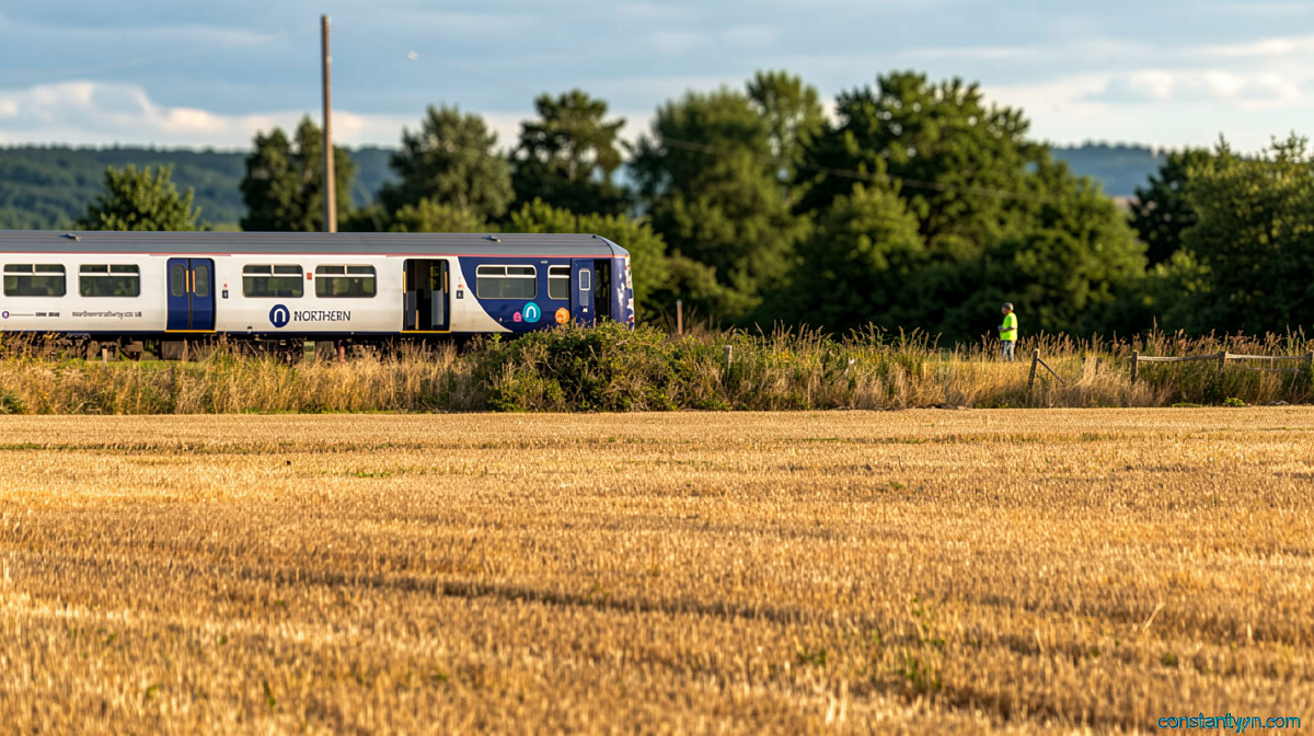 Man dies after train hits van on crossing