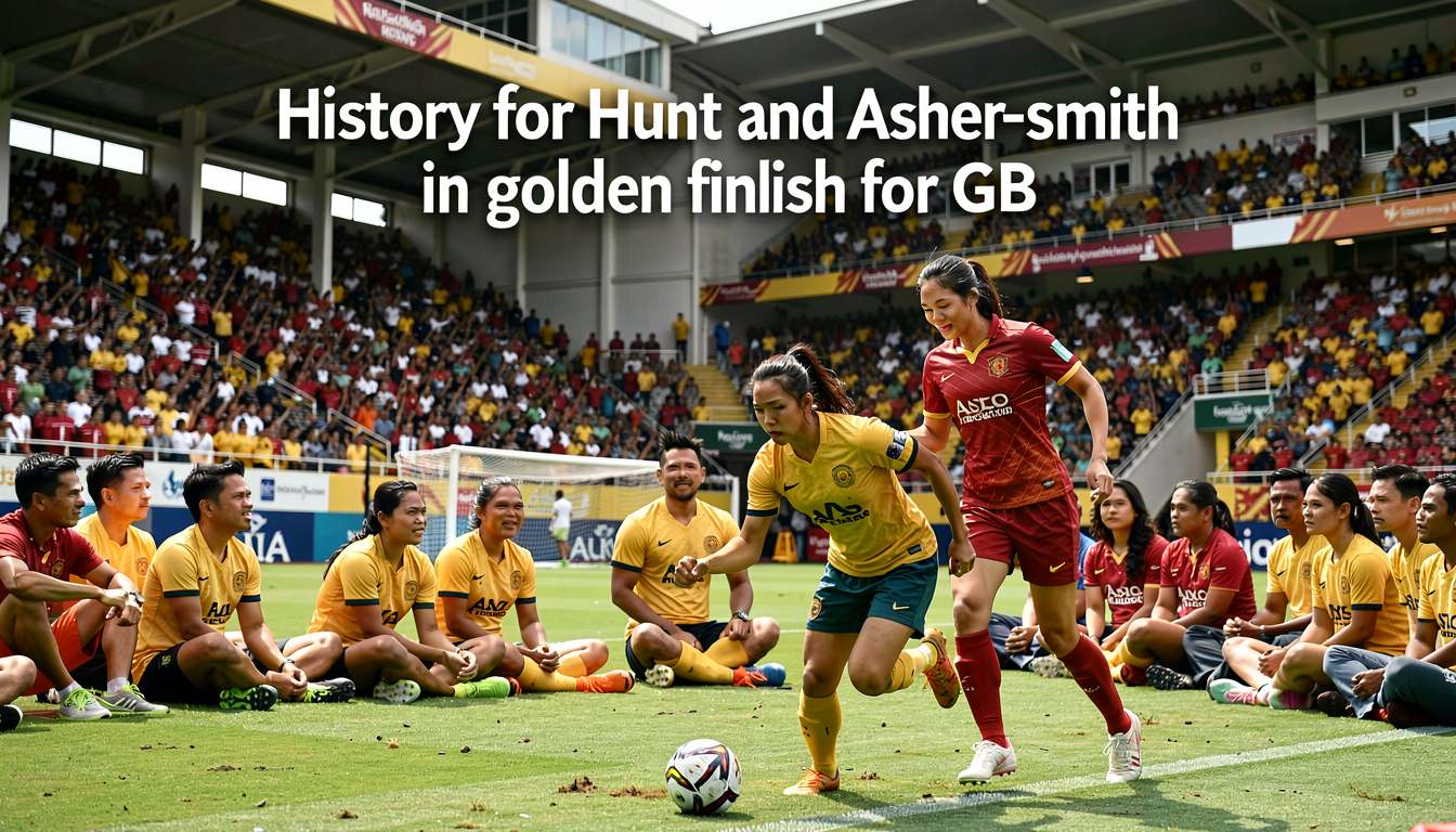 History for Hunt and Asher-Smith in golden finish for GB