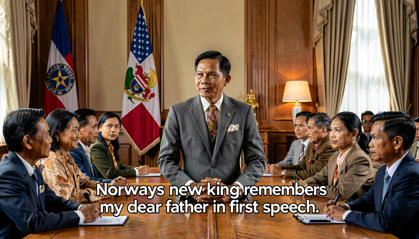 Norway’s new king remembers ‘my dear father’ in first speech